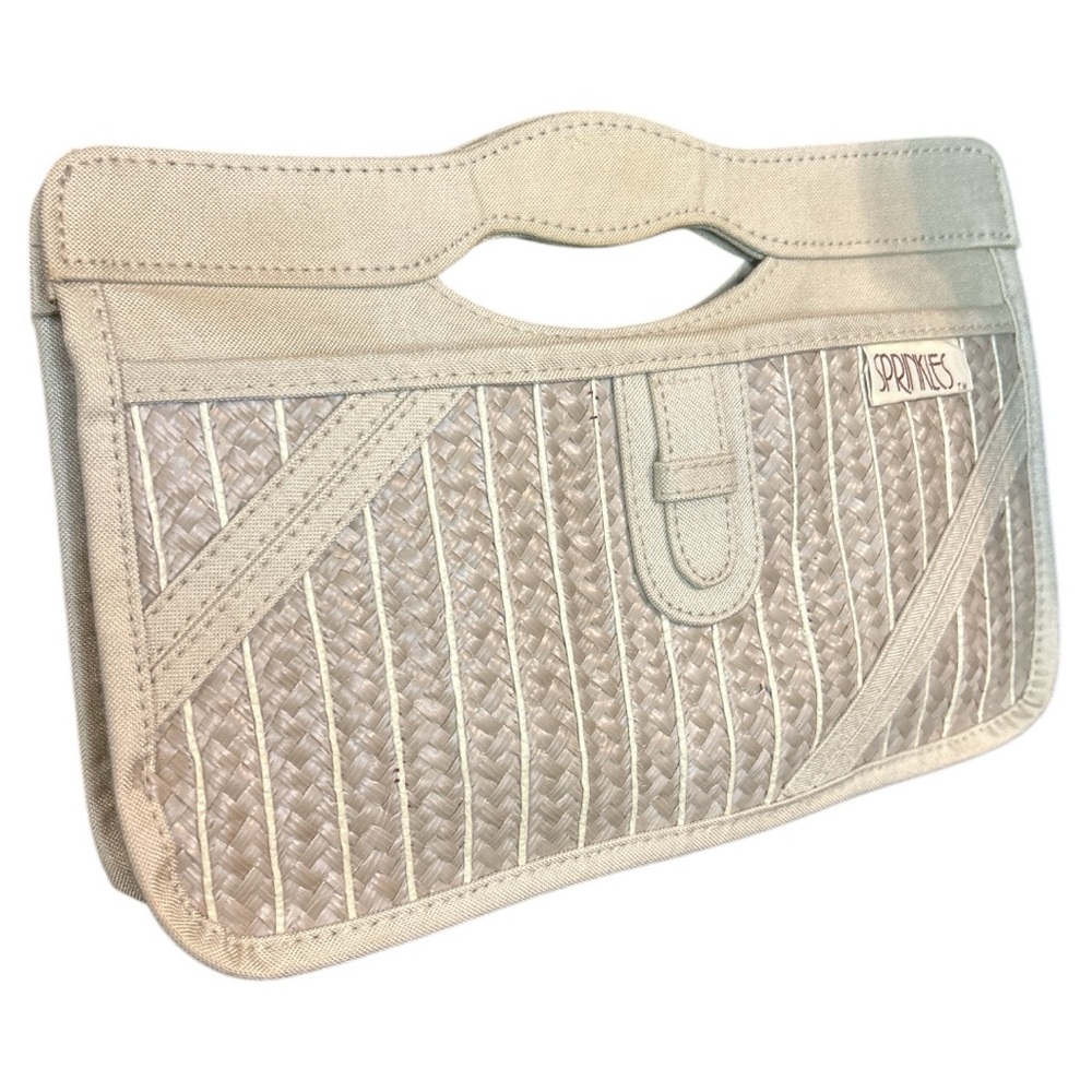 Sprinkles Natural Natalia Weave Clutch Bag